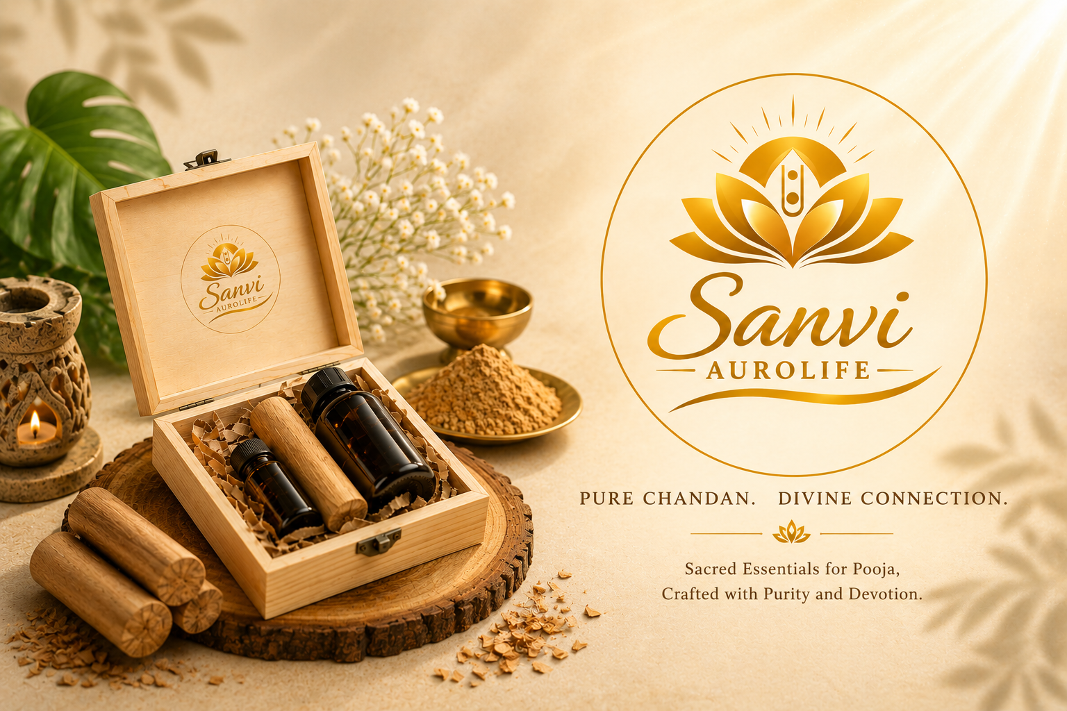 Sanvi AuroLife — Pure Chandan pooja samagri and sandalwood essentials